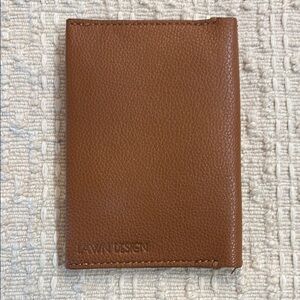 Fawn Design Brown Leather Passport Wallet